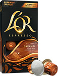 Кофе капсульный Nespresso L'OR Espresso Caramel 10х5,2г кофе капсульный jacobs espresso 7 classico