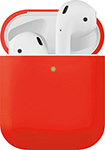 Чехол Moonfish MF-APC-032 (для Apple Airpods, Soft Touch, Antishock, красный) cиликоновый чехол qvatra для наушников airpods 2 1 красный