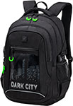 Рюкзак Brauberg CONTENT универсальный, 2 отделения, светоотражающий принт, ''Dark city'', 47х33х18 см, 270763 рюкзак ninetygo city sling зеленый