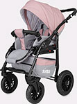 

Коляска детская Rant SIENA (BartPlast) 07 серый-розовый