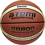 Мяч баскетбольный Atemi размер 7  синтетическая кожа/ПВХ  12 панелей  BB800  окружность 75-78 см  клееный