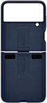 фото Чехол для смартфона samsung z flip4 silicone cover with ring navy ef-pf721tnegru