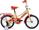 Велосипед Forward AZURE 16 16 1 ск. бежевый/красный 1BKW1K1C1003