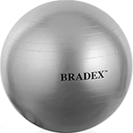 Мяч для фитнеса Bradex ФИТБОЛ-55 с насосом SF 0241 мяч для фитнеса bradex массажный фитбол 75 плюс sf 0018