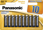 

Батарейки Panasonic щелочные AA Alkiline power multi pack в блистере 10шт (LR6REB/10BW)