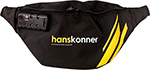 Сумка поясная Hanskonner (HKWB0001), 2 отделения, 360мм x 150мм x 70мм, кодовый замок сумка поясная hanskonner hkwb0002 410мм x 170мм x 100мм кодовый замок