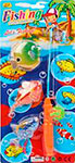 

Игровой набор Наша игрушка 3 фигурки + удочка, в ассортименте, блистер