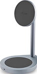 Беспроводное зарядное устройство uBear Stage, док-станция 2-в-1, темно-серый (WL06SG21-AD)