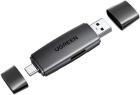 Кардридер Ugreen CM304 (80191) Multifunction, USB-C +USB TF/SD 3.0 Card Reader, черный