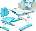 Комплект парта + стул трансформеры FunDesk Vivo Blue fundesk комплект парта sentire grey кресло mente grey с подлокотниками