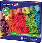 Пастель сухая художественная Brauberg ART CLASSIC 48 цветов, круглое сечение (181456) пастель сухая художественная brauberg art debut 72 цвета круглое сечение 181463