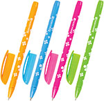 Ручка шариковая Brauberg FRUITY SF, синяя, комплект 12 штук, линия 0,5 мм (880166) ручка шариковая staff bp 01 синяя комплект 50 шт узел 1 мм линия 0 5 мм 880001