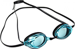 Очки для плавания Bradex серия ''Спорт'', черные цвет линзы - голубой SF 0395 очки для плавания atemi силикон m505