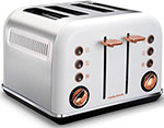 

Тостер Morphy Richards 4 slices Accents White & Rose Gold 242106