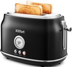 Тостер Kitfort KT-2038-1, чёрный тостер kitfort kt 2014 3 red