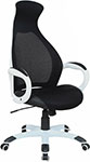 Кресло Brabix PREMIUM ''Genesis EX-517'', пластик белый, ткань/экокожа/сетка черная, 531573 кресло brabix premium prime ex 515 экокожа черное 531569
