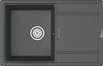 Мойка кухонная Point Лаура 78 (PN3005GR) графит кухонная мойка и смеситель point лаура 78 с дозатором графит pn3005gr pn3102gr pn3201gr