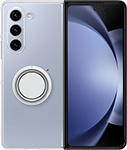 Чехол клип-кейс Samsung Clear Gadget Case Q5 для Galaxy Z Fold5, прозрачный (EF-XF946CTEGRU) чехол антибактериальный itskins hybrid clear для samsung galaxy z flip4 прозрачный