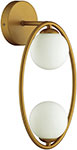 Бра Odeon Light MODERN, золотой/белый (4808/2W) люстра на штанге lamplandia nexus l1489 6 ламп 18 м² золотой