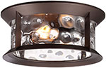Потолочный светильник Odeon Light NATURE MAVRET, темно-коричневый/прозрачный (4961/2C)