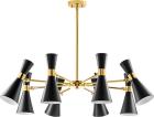 

Люстра подвесная Lightstar Dumo 816087, Черный/золотой