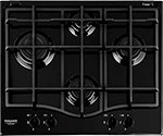 фото Встраиваемая газовая варочная панель hotpoint-ariston pcn 641 /ha(bk)