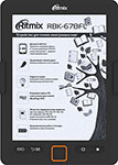 Электронная книга Ritmix RBK-678FL black обучающая книга графические диктанты ные 24 стр