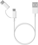 фото Кабель xiaomi mi 2-in-1 usb cable microusb to type c 100см sjx02zm (sjv4082ty)