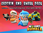 Игра для ПК Team 17 Worms Rumble - Captain & Shark Double Pack игра для пк team 17 worms rumble honor and death pack