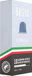 Кофе в алюминиевых капсулах Brizio Espresso Silver 10 капсул кофе капсульный nespresso l or espresso vanilla 10х5 2г