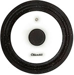Крышка для посуды Olivetti GLU24 black marble, универсальная
