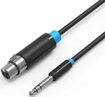 фото Кабель vention аудио jack 6.5 m/xlr f - 2м bbebh