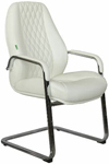 фото Кресло riva chair f385 нат.кожа белый (6207)