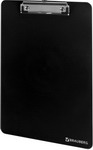 Доска-планшет Brauberg SOLID сверхпрочная с прижимом А4 (315х225 мм), пластик, 2мм, черная, 226822 доска разделочная 33х23 см двусторонняя бамбук пластик черная marble bamboo