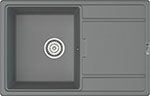 Мойка кухонная Point Лаура 78 (PN3005AL) серый кухонная мойка и смеситель point лаура 78 с дозатором серая pn3005al pn3101al pn3201al
