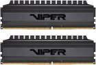 Оперативная память Patriot Memory DDR4 8GB (2x4GB) 3000MHz Viper 4 Blackout (PVB48G300C6K) оперативная память patriot memory ddr4 64gb 2x32gb 3200mhz viper 4 blackout pvb464g320c6k