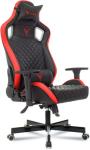 

Кресло игровое Knight Outrider, черный/красный, ромбик, экокожа, с подголов., крестов. металл (KNIGHT OUTRIDER BR)