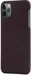 

Чеxол (клип-кейс) Pitaka KI1103M для iPhone 11 Pro Max красно-черный в полоску