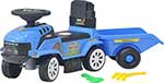 

Детская каталка Everflo Tractor ЕС-913Т blue c прицепом
