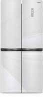 Многокамерный холодильник Ginzzu NFI-4414 белое стекло многокамерный холодильник hiberg rfq 500dx nfgw inverter