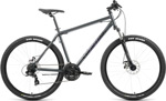 Велосипед Forward SPORTING 29 2.1 D 29 21 ск. (рост. 17) 2023 черный/темно-серый RB3R9M165XBKDGY