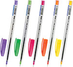 Ручка шариковая Brauberg Ice Color, синяя, выгодный комплект 50 штук, детали ассорти, узел 0,6 мм (880167)