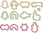Формочки для рождественского печенья Tescoma DELICIA 13шт. 630902 круглая формочка для линцерского печенья с начинкой tescoma