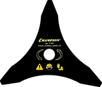 Нож для жесткой травы Champion 3/255/25, 4 (тип В) (125R, 235R, FS80, 85, 100, 120, FR85, 350, 450) C5103