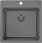 

Кухонная мойка Alveus MONARCH с покрытием PVD PURE 30 ANTHRACITE 90 FS 515X525 1X с выпуском без сифона (1106868)