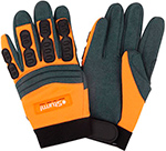 Перчатки рабочие Sturm (8054-03-XXL), мужские, алькантара, высокая степень защиты, цвет оранжево-черно-зеленый, размер XХL