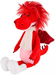 Мягкая игрушка Maxi Toys Дракон Руби в шарфике и валенках, 25 см