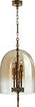 Люстра подвесная Odeon Light NEO BELL, бронзовый/коньячный/стекло (4892/4)