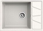 Кухонная мойка GranFest VERTEX 680L, 1-чаша+крыло 680х500 мм, белый (V-680L белый)