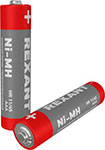 Аккумулятор  Rexant Ni-MH AAA, 1.2V, 1100 мАч, мизинчик, блистер, 2 штуки аккумулятор aaa perfeo 550mah 2 штуки pf aaa550 2bl pl